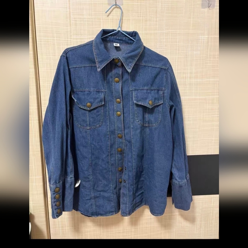 Denim Button-Up Shirt